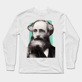 Scottish Mathematician James Clerk Maxwell illustration Long Sleeve T-Shirt